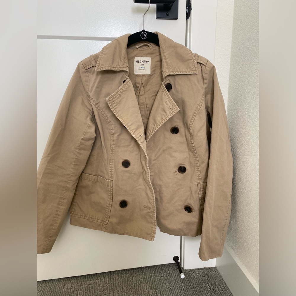 Old navy cropped trench